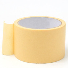 Free Sample High Adhesive 80 Degree Heat Resistance Light Yellow Masking Tape